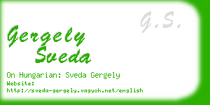 gergely sveda business card